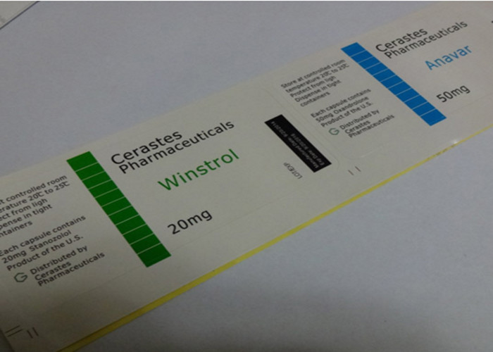 10ml Glass Vial Medication Label Stickers Full Color Printing Various Size