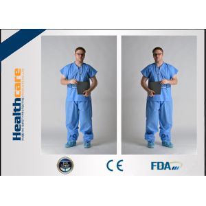 Nonwoven Disposable Hospital Scrubs Protective Clothing For Operation Room