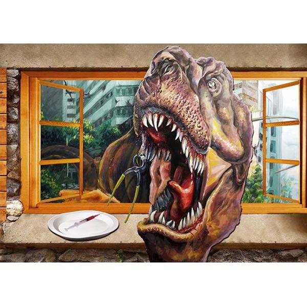 Silent Trackdirect CMYK Wall Inkjet Printer CCC For Advertisement