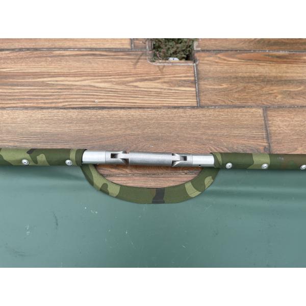 Two Wheels Two Supporting Legs Four Folde Stretcher Trolley 1200D Camouflage Oxford Leather