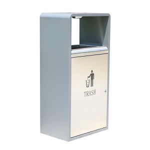 Outdoor Environmental Recycle Garbage Bins Metal Waste Bin For Parks