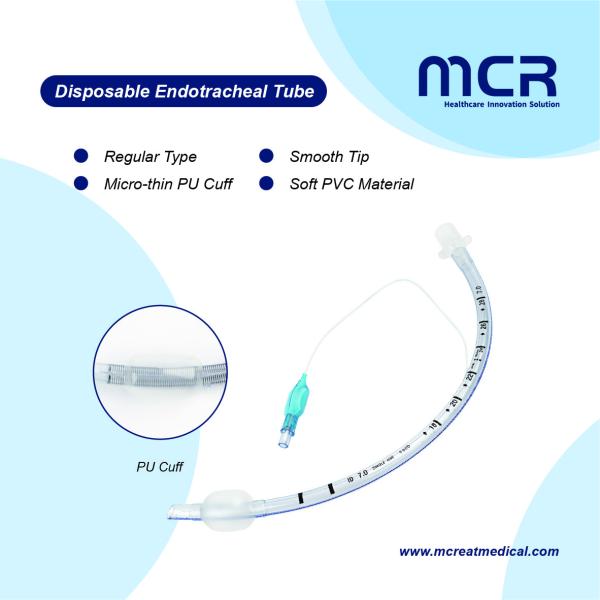 Buy Transparent PVC Material Endotracheal Tube With Soft Balloon at wholesale prices