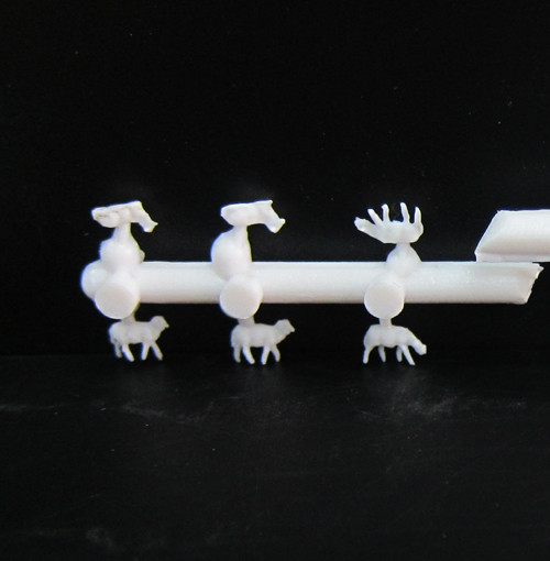 unpainted ho white sheep,model animal,model figures, architectual model
