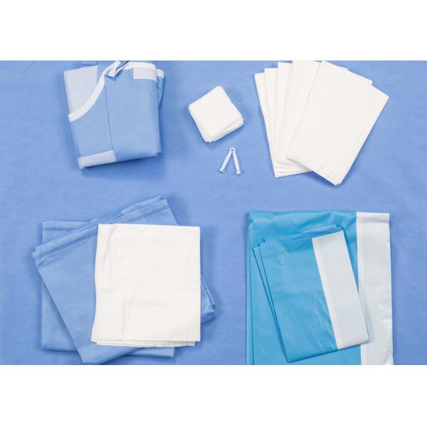 Buy Disposable Surgical Packs Delivery Baby Birth Kit SMS / Two Layers Lamination at wholesale prices