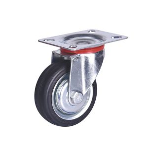 Customized Request Industrial Casters Diameter 100mm Pl Material Caster Wheel