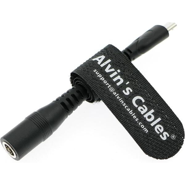 Alvin's Cables 2.1mm DC Female to Micro USB Converter Adapter Power Cable 10cm|