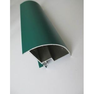 Green Powder Coating Aluminium Extrusion Profiles , Aluminum Alloy Extrusion