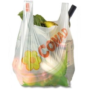 PLA+PBAT Customized Compostable Biodegradable Plastic T-Shirt Bags, Biodegradable Compostable Vest Bags For Shopping