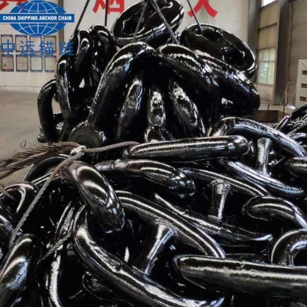Buy Grade U2 Black Painted Studlink Anchor Chain at wholesale prices