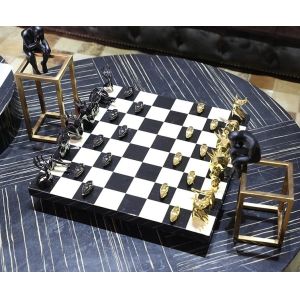 Entertainment 2 SETS Titanium Decorative Chess Board
