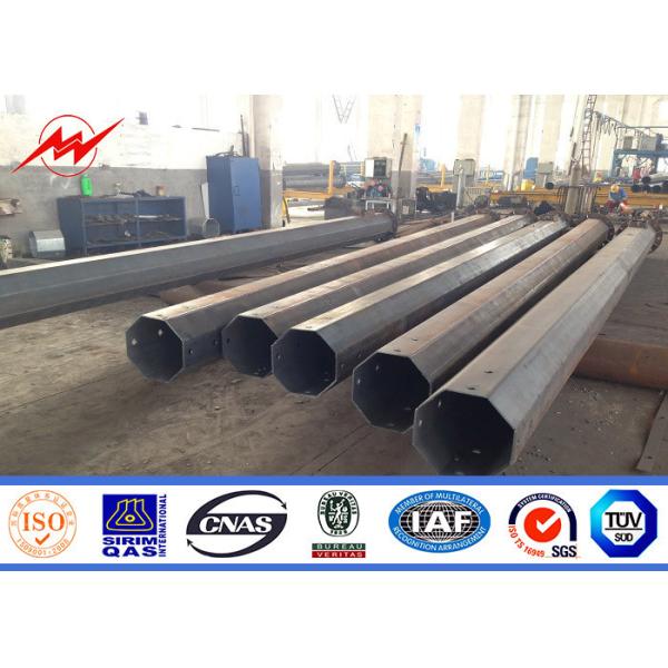 Buy 24.5M Power Steel Electrical Power Transmission Poles For Electricity Distribution Line Project at wholesale prices