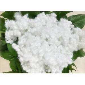 Recycled Hollow Conjugated Siliconized Polyester Fiber HCS 7D / 15D 64mm For