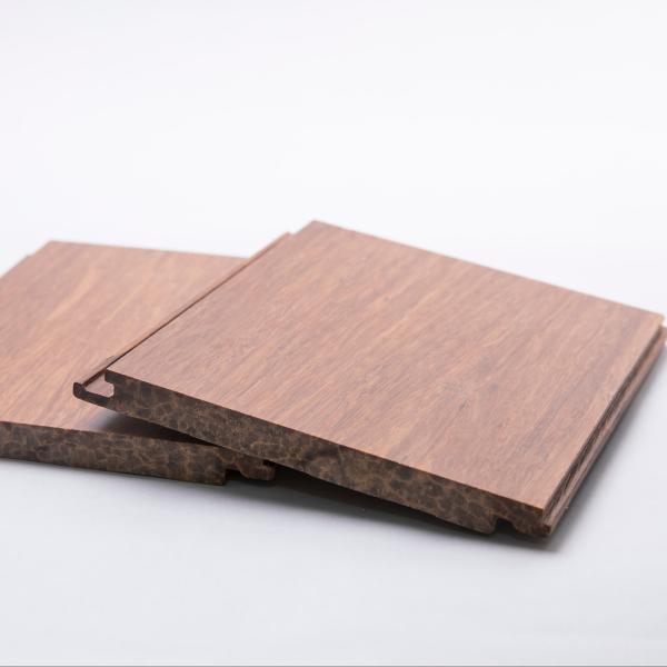 Buy 12mm Hand Scraped Bamboo Flooring Charcoal Moisture Resistant at wholesale prices