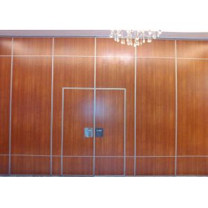 Aluminium Frame Sliding Folding Soundproof Movable Partition Walls Wooden