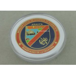 Custom Die Casting Enamel Antique Metal Coin Soft Navy Hard Enamel Silver Air