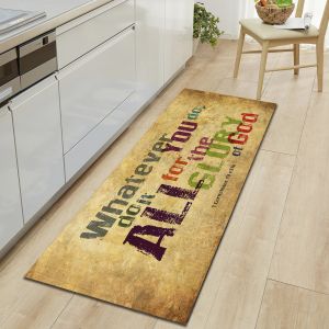 Modern Personalized Kitchen Floor Mats Long Strip Kitchen Carpet Runner
