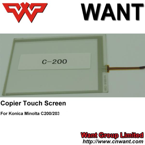 C200 Hight Quality Touch Screen touch panel For Konica Minolta Bizhub Copier Parts