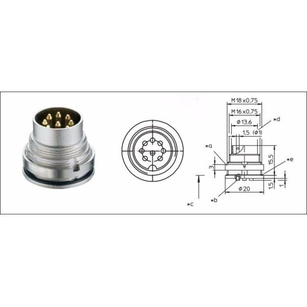 Antenna 8pin AISG RET Cable With M16 Circular Connectors
