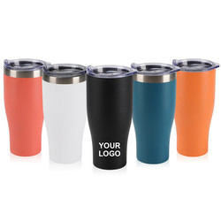 Stainless Steel Vacuum Tumbler Travel Mugs With Straw
