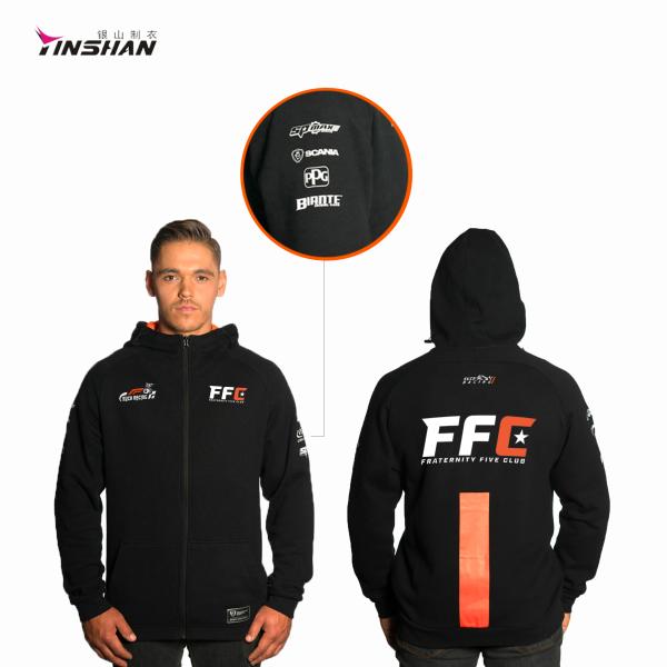 2024 Racing 3D F1 Men's Spring and Autumn Leisure Zip Hoodie for Customer Requirements