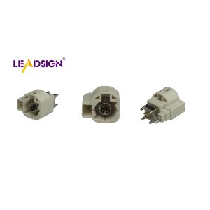 FAKRA HSD LVDS PCB Connector 4+2PIN White Color for ADAS GPS Navigation