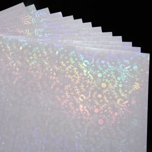 A4 Transparent Self-Adhesive Waterproof BOPP Moisture-Proof Cold Holographic