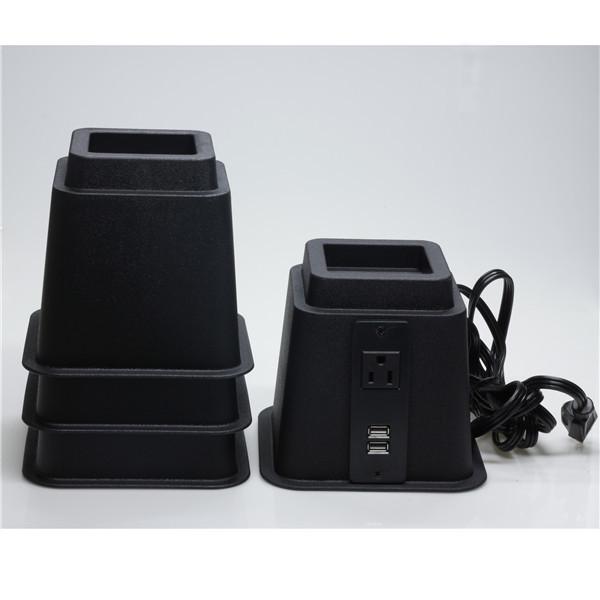 Buy 5V DC USB 12A 125V 3 Inch Black Adjustable Bed Lifts riser at wholesale prices