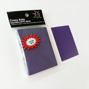 CPP Pro Matte Card Sleeves Purple Color Front High Clearance SGS