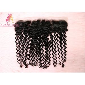 Full Cuticle 13x4 Lace Frontal Deep Wave 100% Virgin Human Closure Hair