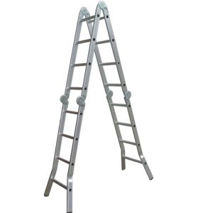 Standard Aluminum Step Ladder 150kg Max Loading Aluminum Folding Ladder
