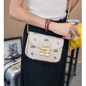 Packet 2016 new wave of female Korean chain bag shoulder bag diagonal package