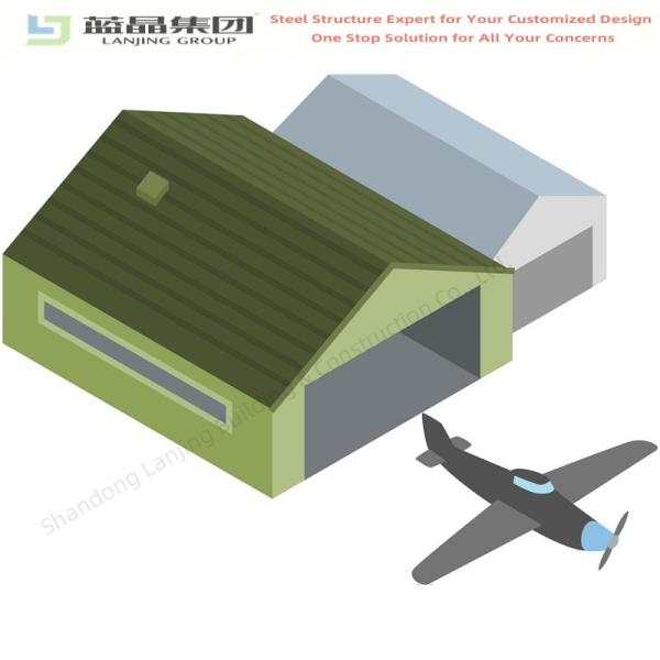 Environmental Protection Prefabricated Hangar Green Easy Build Steel Structure