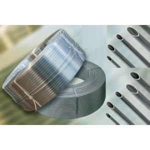 China Silver Grooved Threaded Aluminum Tube With Enhanced Heat Exchange Function on sale