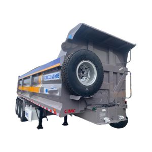 80-ton Three-Axle Four-Axle Stone Dump Truck Rear Semi-Trailer for Heavy-Duty Hauling