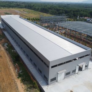 Prefabricated Steel Frame Warehouse with H Section Beams