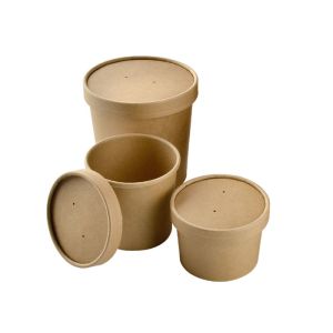 Cheap Paper Soup Bowl Custom Fast Restaurant Packaging Bowl icream cup bowl