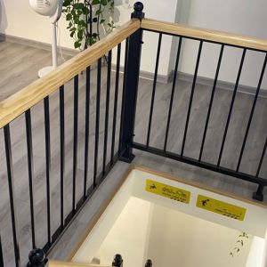 Metal Aluminum Stair Railing Indoor Interior Handrail