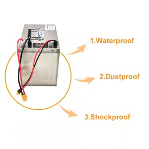 IP68 Waterproof Practical Li Ion LifePO4 , 24V Lithium Phosphate Battery