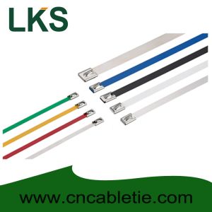Quality 4.6*1000mm 316,304 grade building Ball-lock stainless steel cable tie for sale