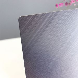 Grey Cross Hairline Stainless Steel Sheet Four Feet Metal Plate