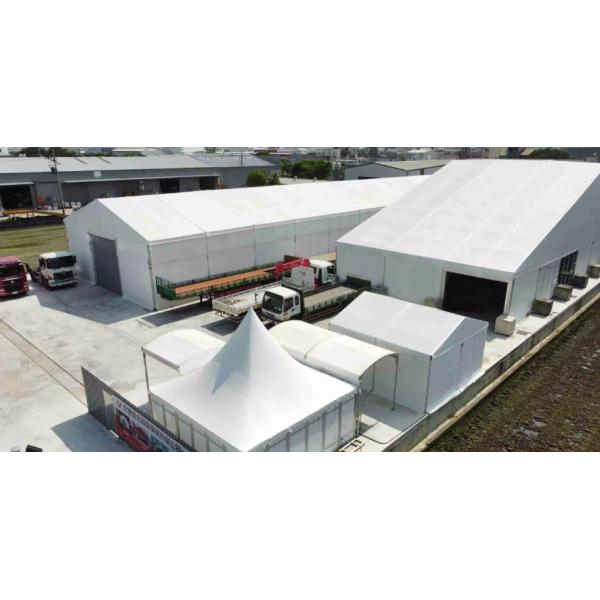 White, Grey, Clear Or Customized Large Pvc Aluminum Warehouse Tent For Building Industrial Storage