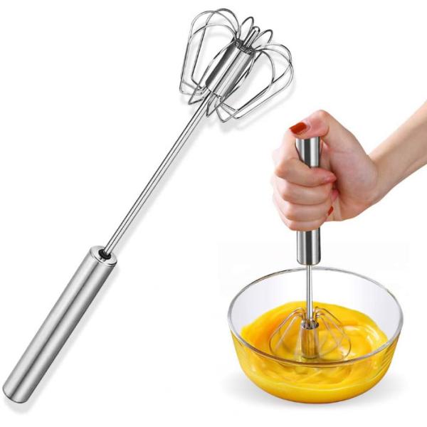 Buy Stainless Steel Rotating Semi Automatic Egg Beater Kitchen Tool at wholesale prices