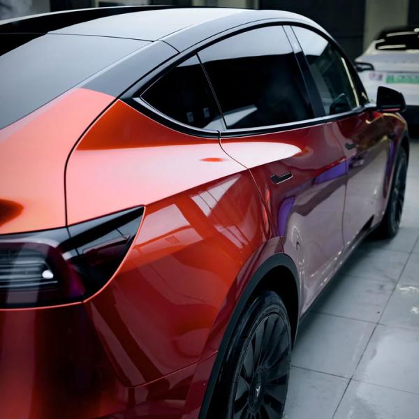 60inchx53ft Metal Orange Color Paint Protection Film 8 Mil Heat Repair Color PPF