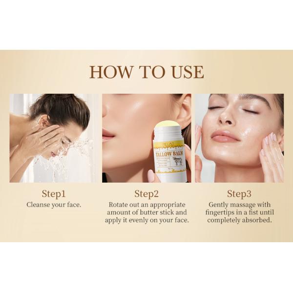 Natural Facial Private Label Body Lotions Vitamins Face Care Cosmetic Korean Skin Care Products Makeup Peptide Beef Tallow Stick