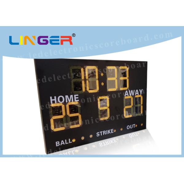 Buy Electronic Baseball Scoreboards For Little League Wireless / Wire Software Controller at wholesale prices