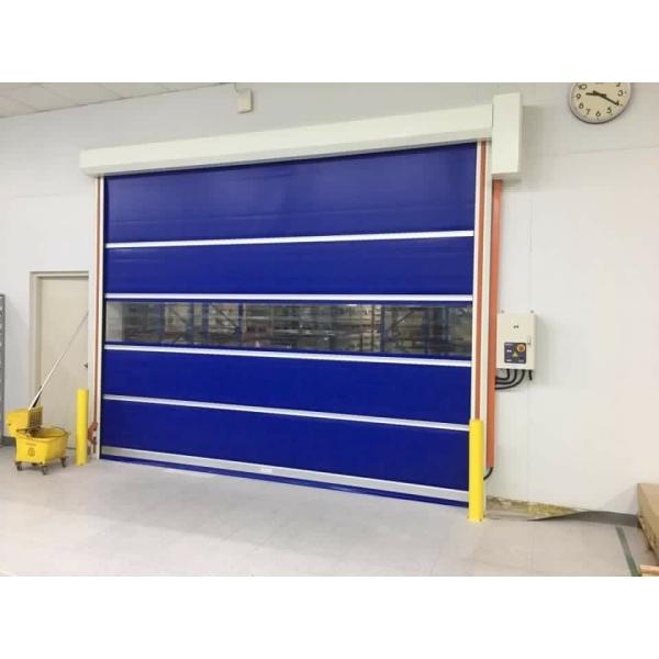PVC transparent High Speed Shutter Door Rapid Fast Spiral Industrial Doors
