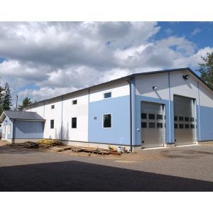 Light Industrial Office Building Custom Wide Span Steel Structure Prefabricated