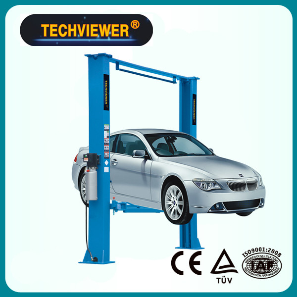 2 Post Car Lifting Machine With Clear Floor