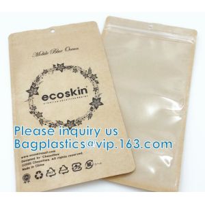 Stand Up Pouch With Resealable Zip lockk And Clear Window, Multi-purpose, small