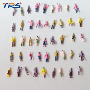 1/200  scale model train layout street passengers painted  figures 0.9cm for model Architectural material